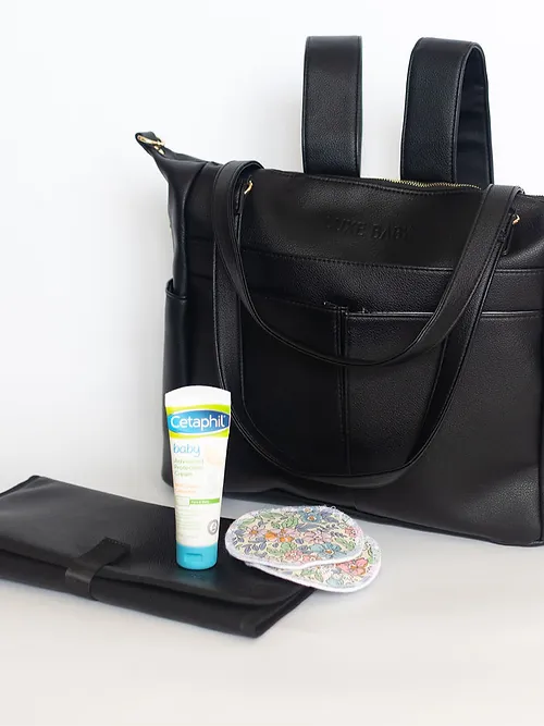 Ivy Convertible Nappy Bag - Black