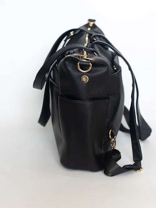 Ivy Convertible Nappy Bag - Black