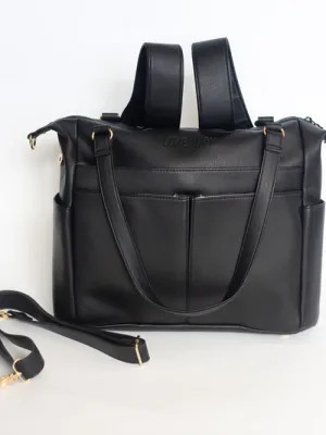 Ivy Convertible Nappy Bag - Black