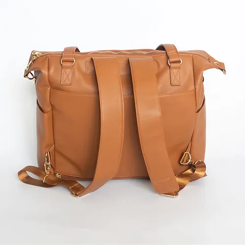 Ivy Convertible Nappy Bag - Tan