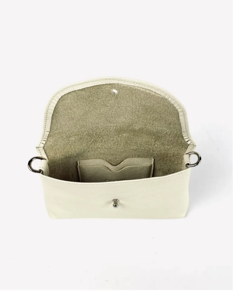 Kaanapali Crossbody | Milk Pebble Grain   Honey Suede Aniline   Dusk Aniline