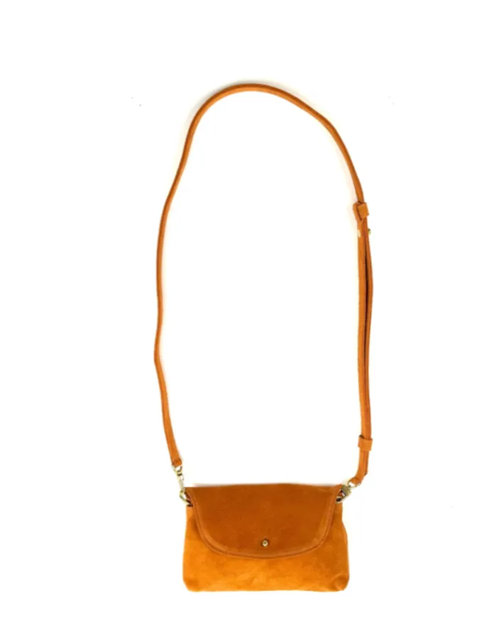 Kaanapali Crossbody | Milk Pebble Grain   Honey Suede Aniline   Dusk Aniline