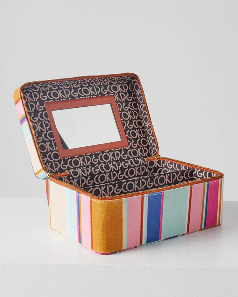 Kip & Co - Toiletry Case (Jaipur Stripe)