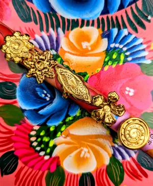 Kitsch floral ring set
