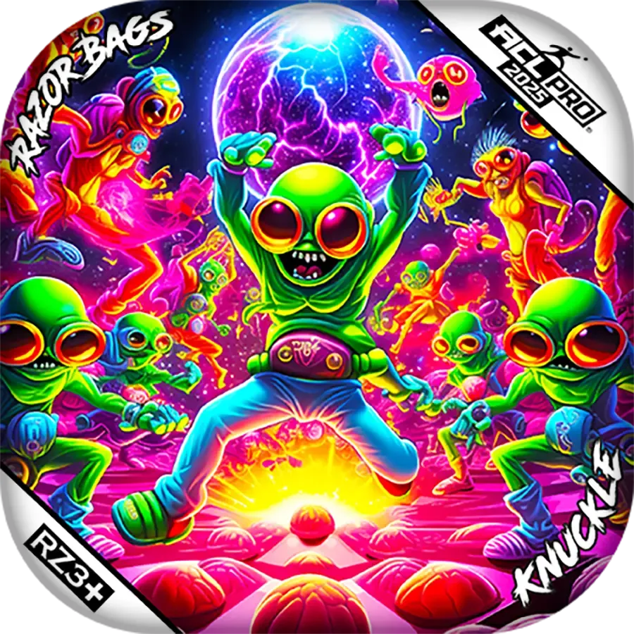 Knuckle | Alien Dance Party | ACL PRO Razor Cornhole Bags