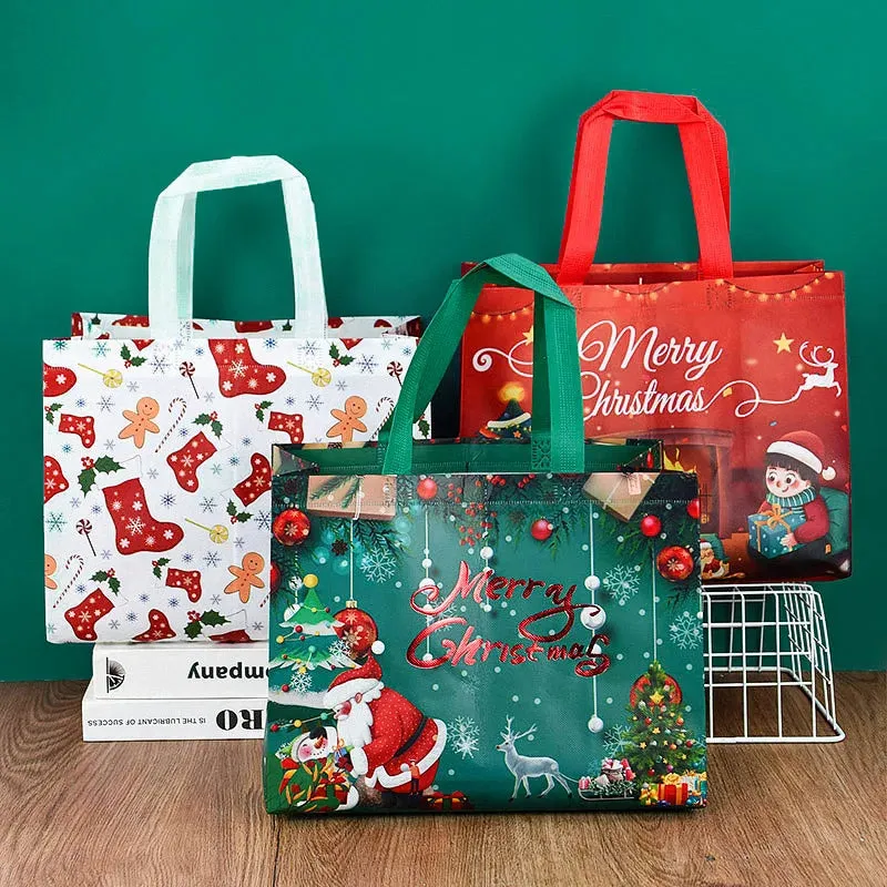 Kraft Christmas Gift Bags for Festive Packaging