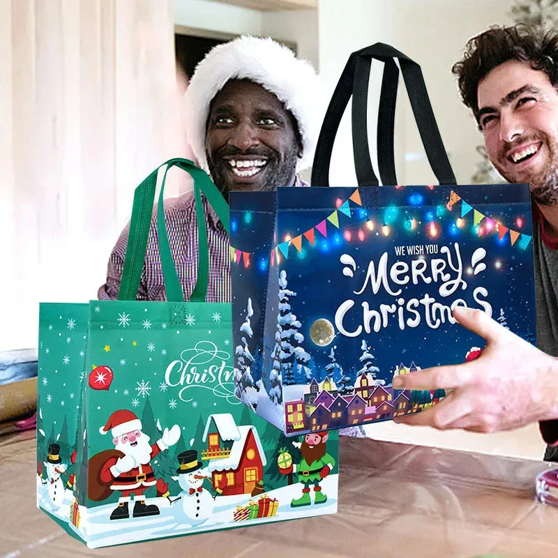 Kraft Christmas Gift Bags for Festive Packaging
