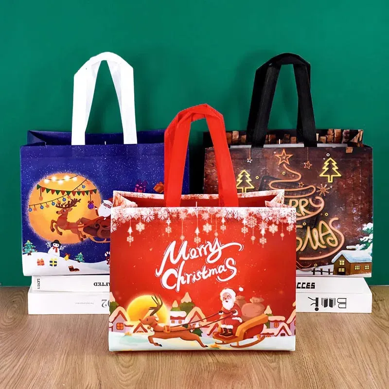Kraft Christmas Gift Bags for Festive Packaging