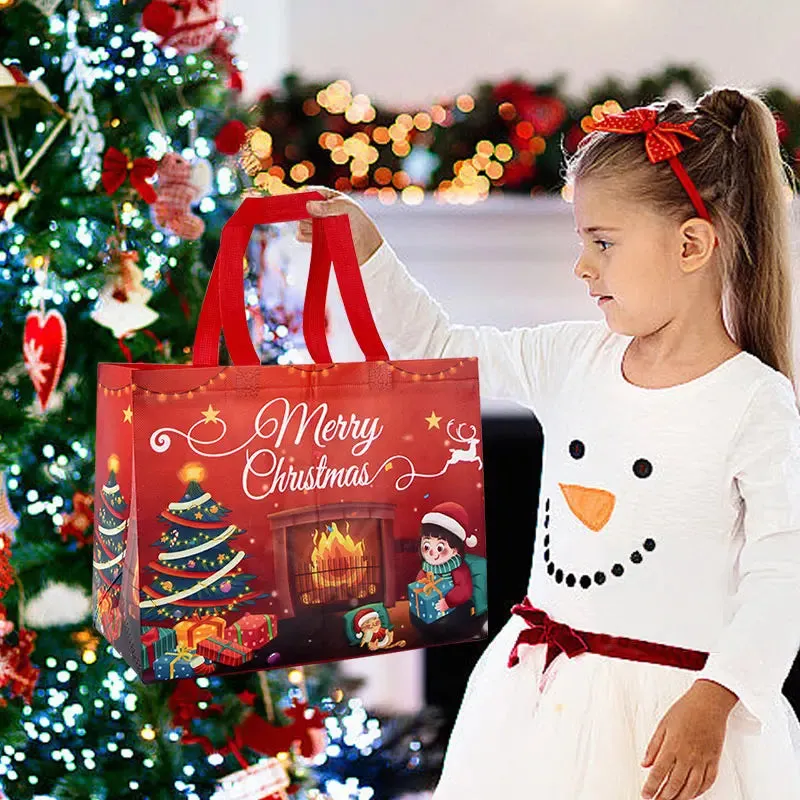 Kraft Christmas Gift Bags for Festive Packaging