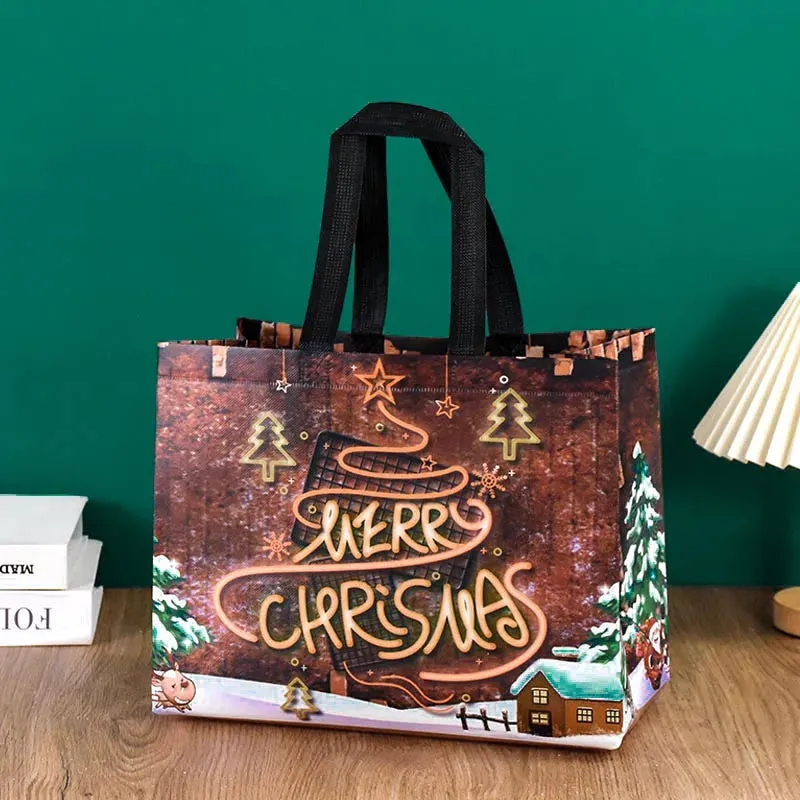 Kraft Christmas Gift Bags for Festive Packaging
