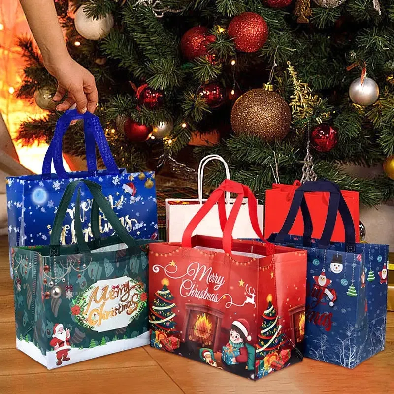 Kraft Christmas Gift Bags for Festive Packaging