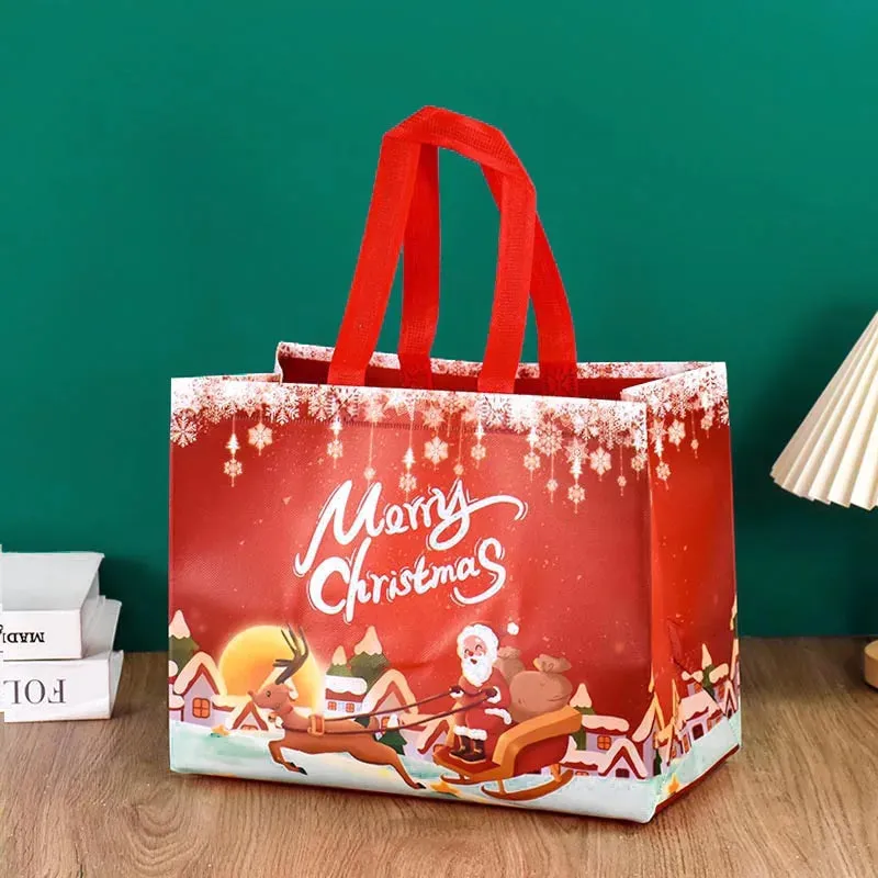 Kraft Christmas Gift Bags for Festive Packaging