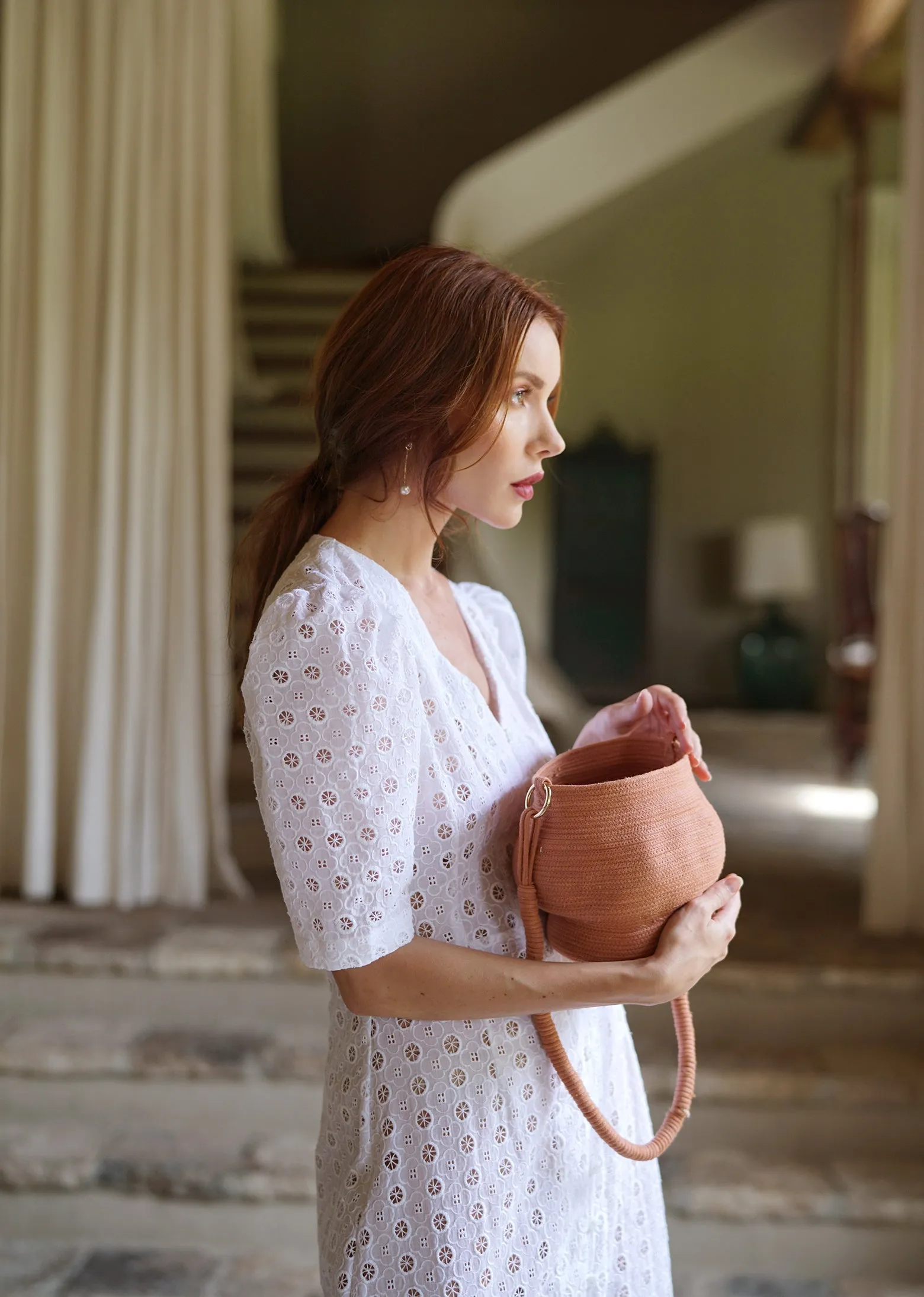 Krater Vase Bag in Dusty Terracotta