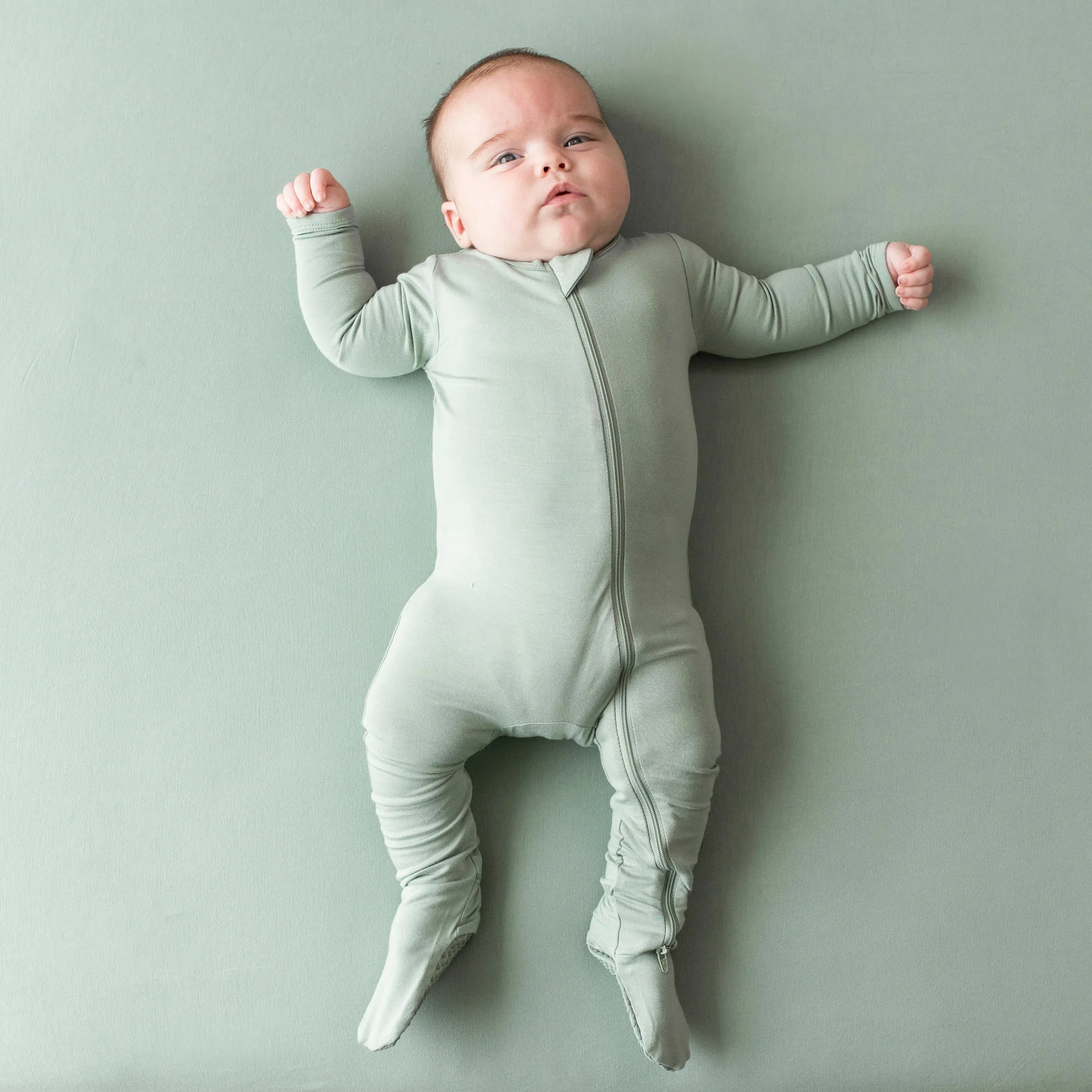 Kyte Baby - Zippered Footie - Thyme