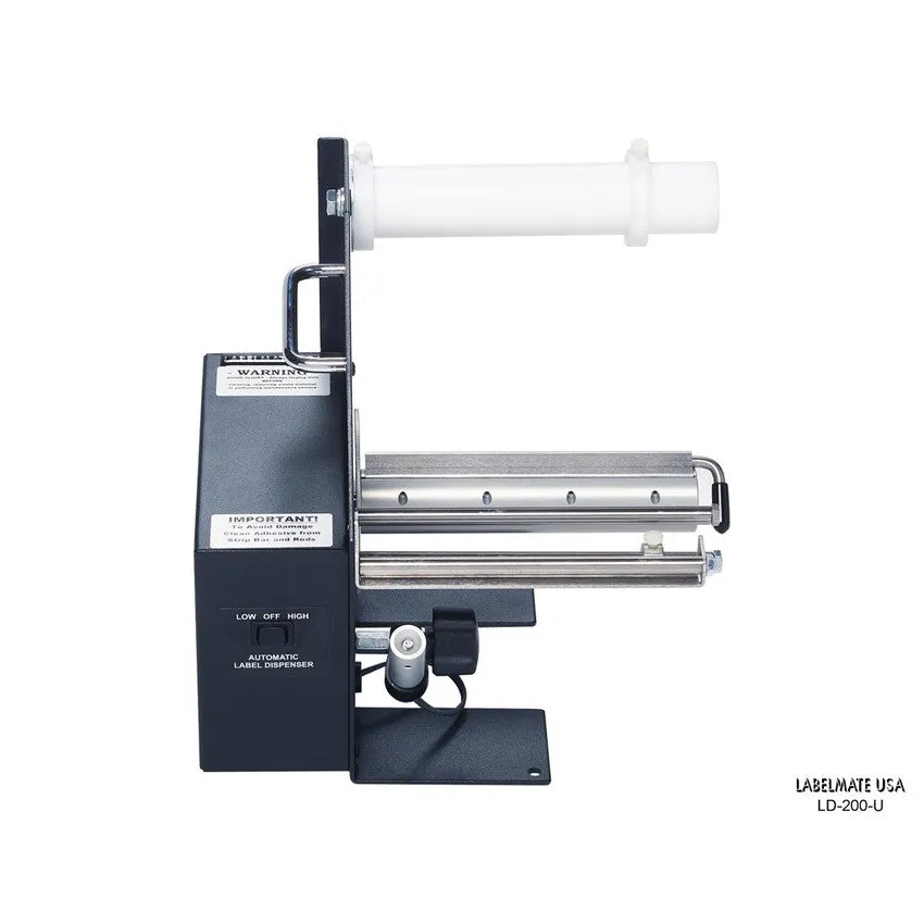 Labelmate Automatic Label Dispenser for transparent & opaque labels up to 6.5” wide LD-200-U