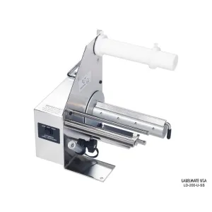 Labelmate Automatic Stainless Steel Label Dispenser for transparent & opaque labels up to 6.5” wide LD-200-U-SS