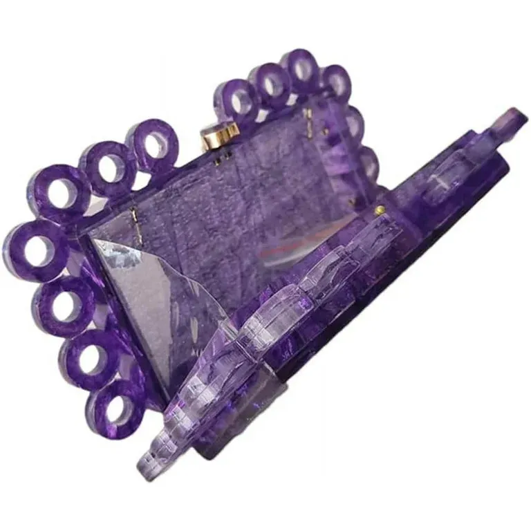 Lacey Acrylic Box Clutch Bags   Evening Purse Minaudiere Handbag