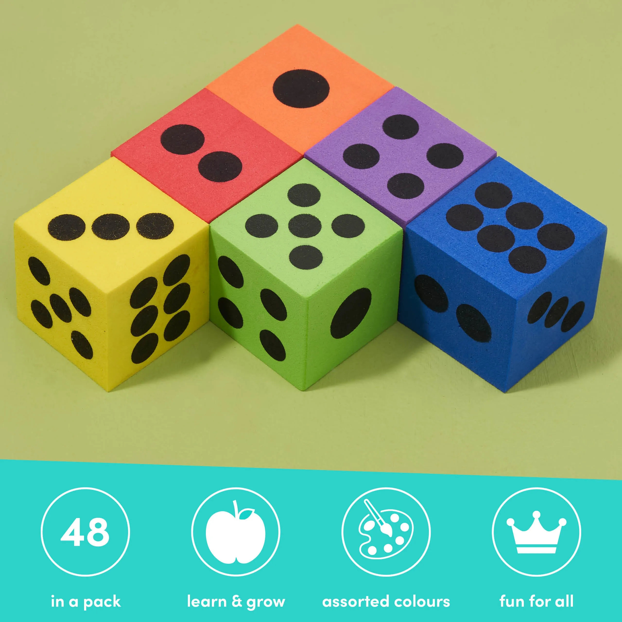 Large Foam Dice