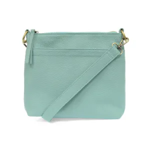 Layla Top Zip Crossbody Bag in Turquoise
