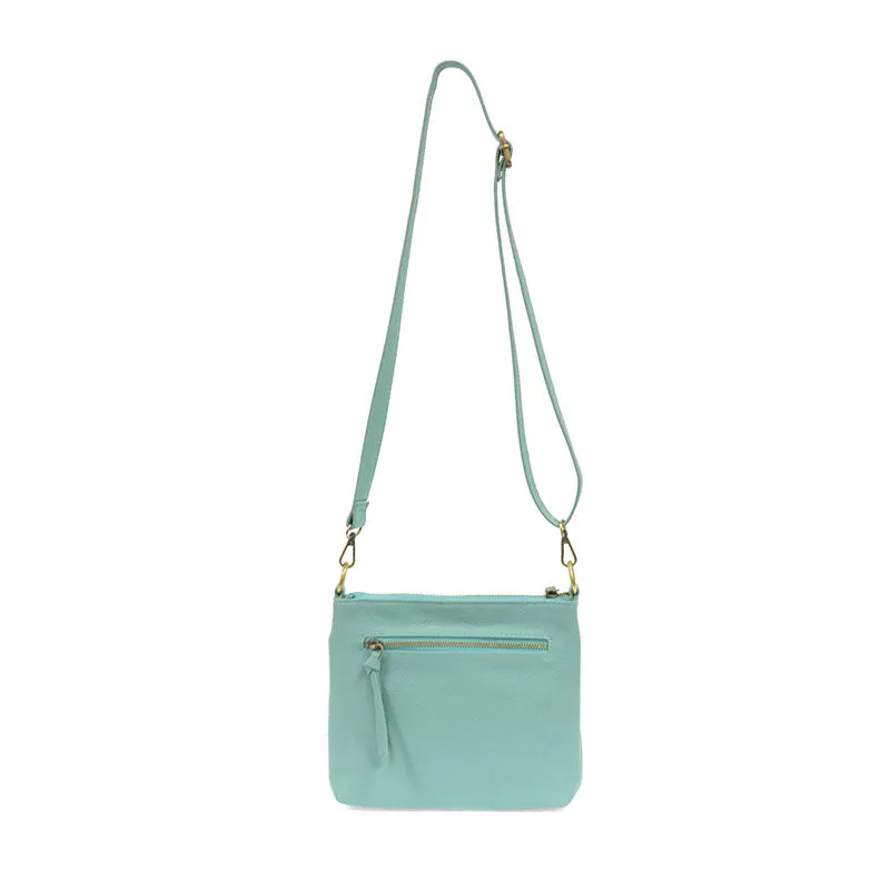 Layla Top Zip Crossbody Bag in Turquoise