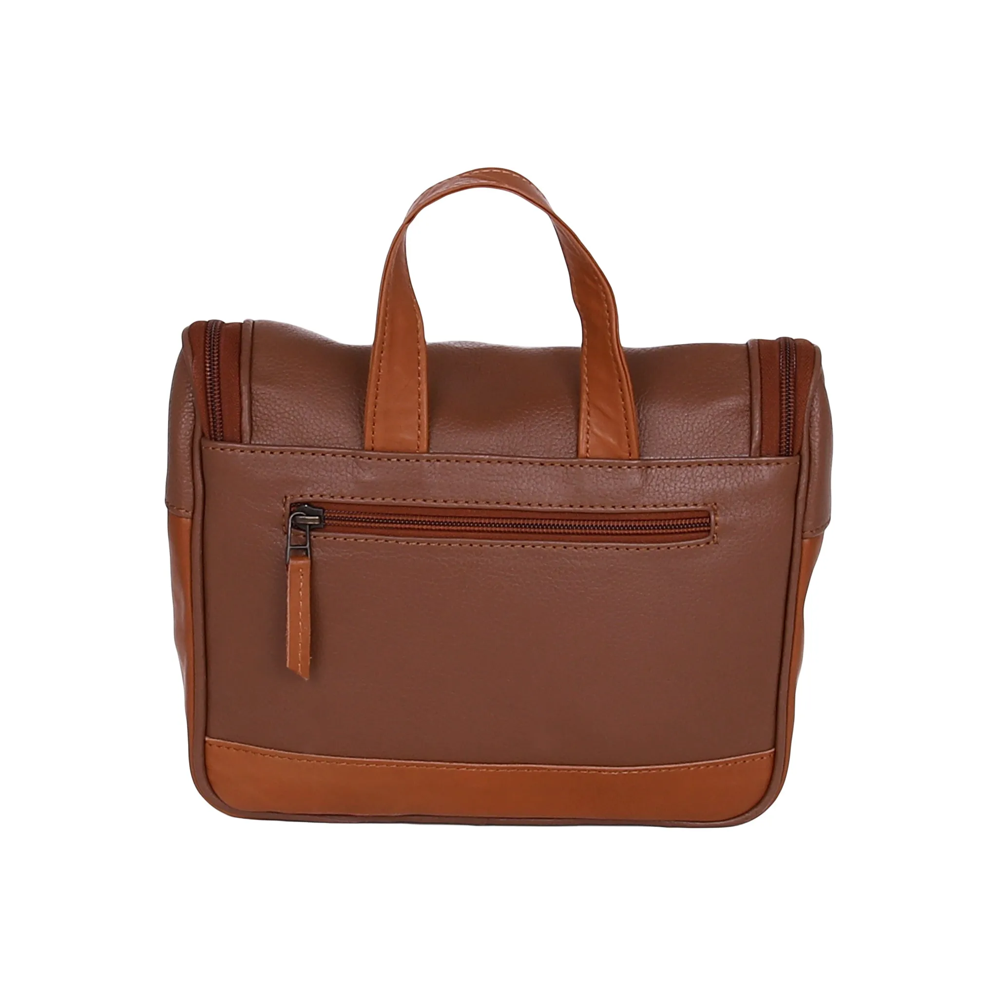 Leather Wash Bag 1921 - Brown