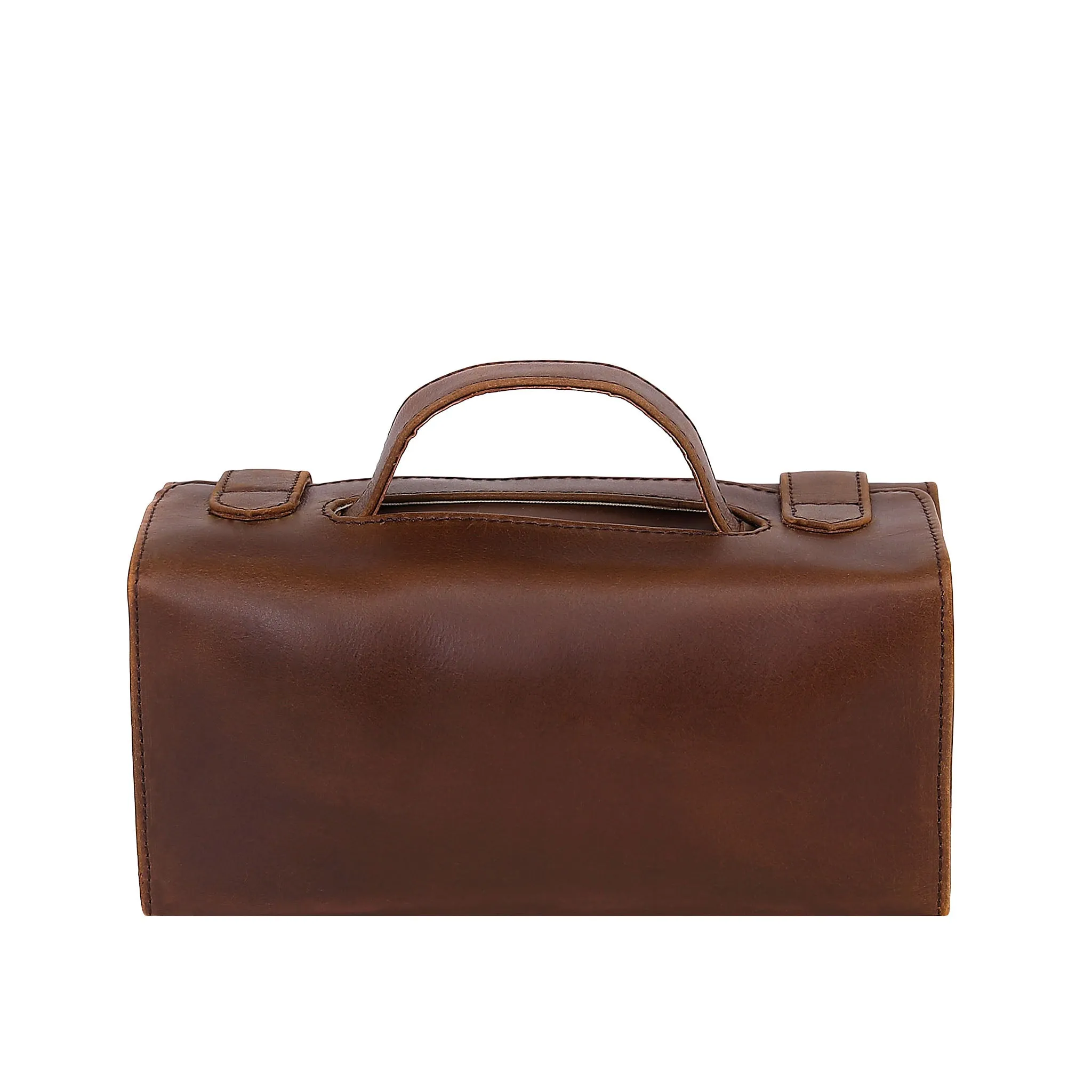 Leather Wash Bag 2018 - Medium Brown