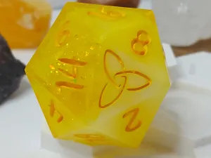 Lemon Sorbet Oversized d20