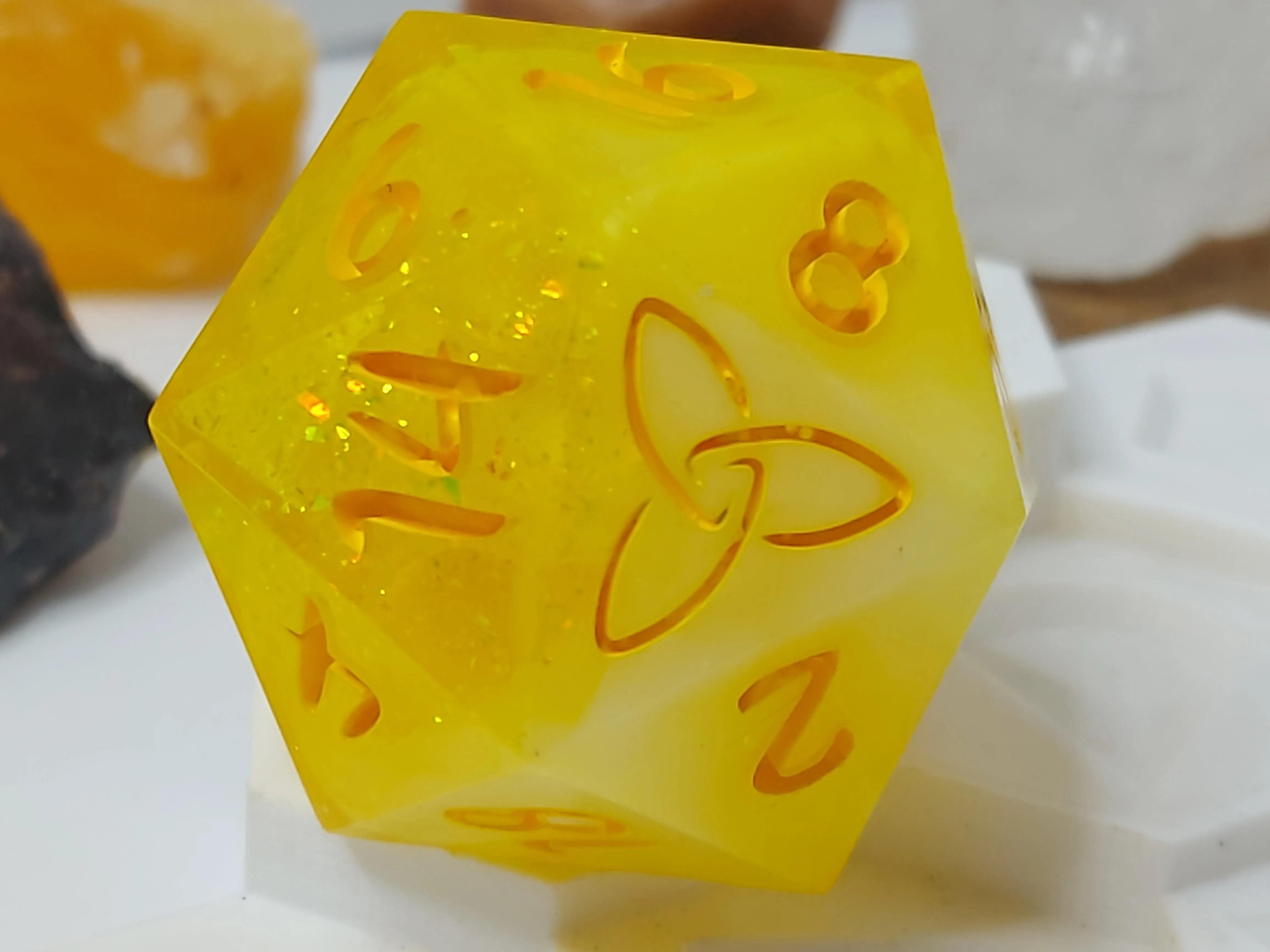 Lemon Sorbet Oversized d20