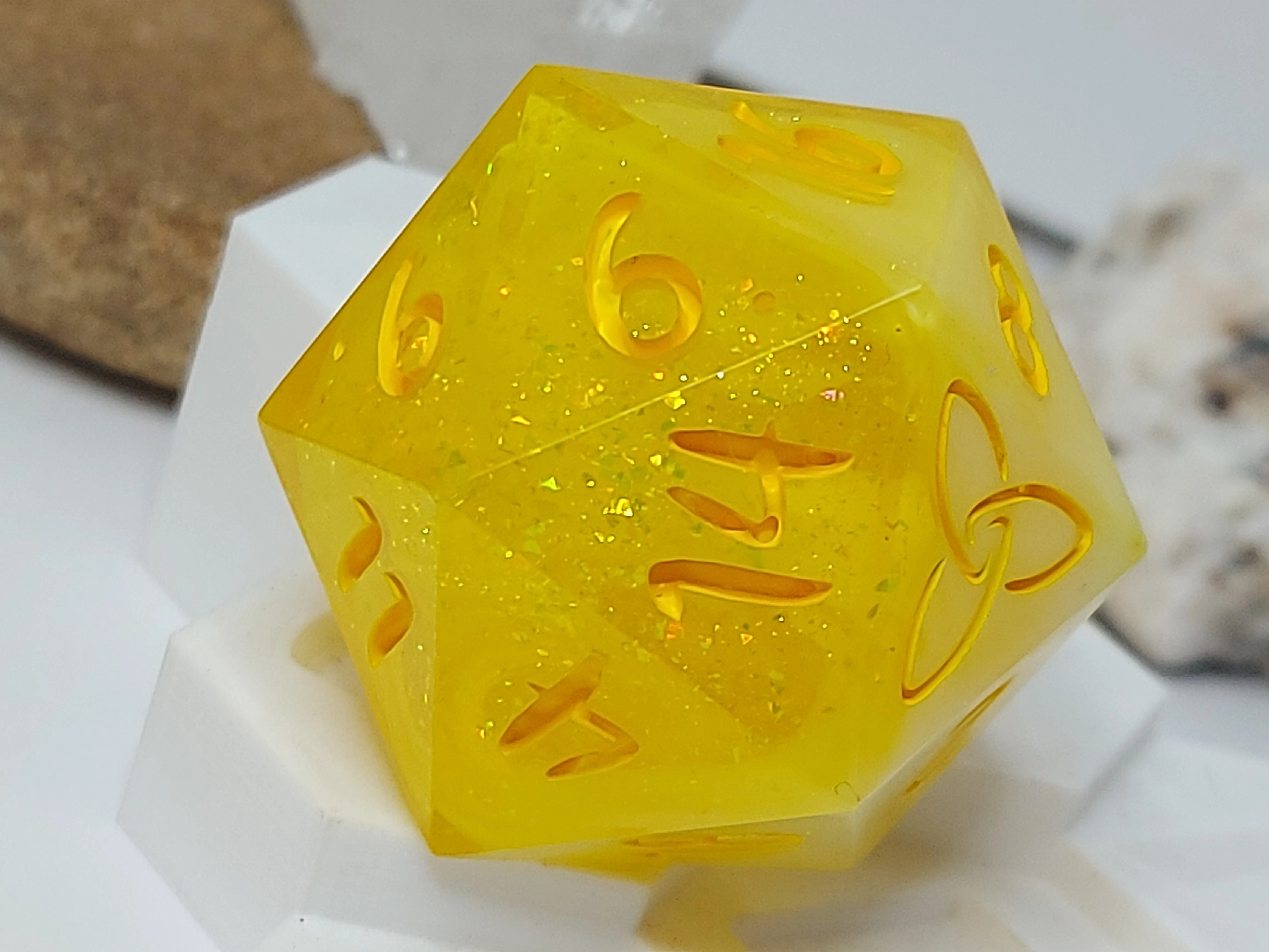 Lemon Sorbet Oversized d20
