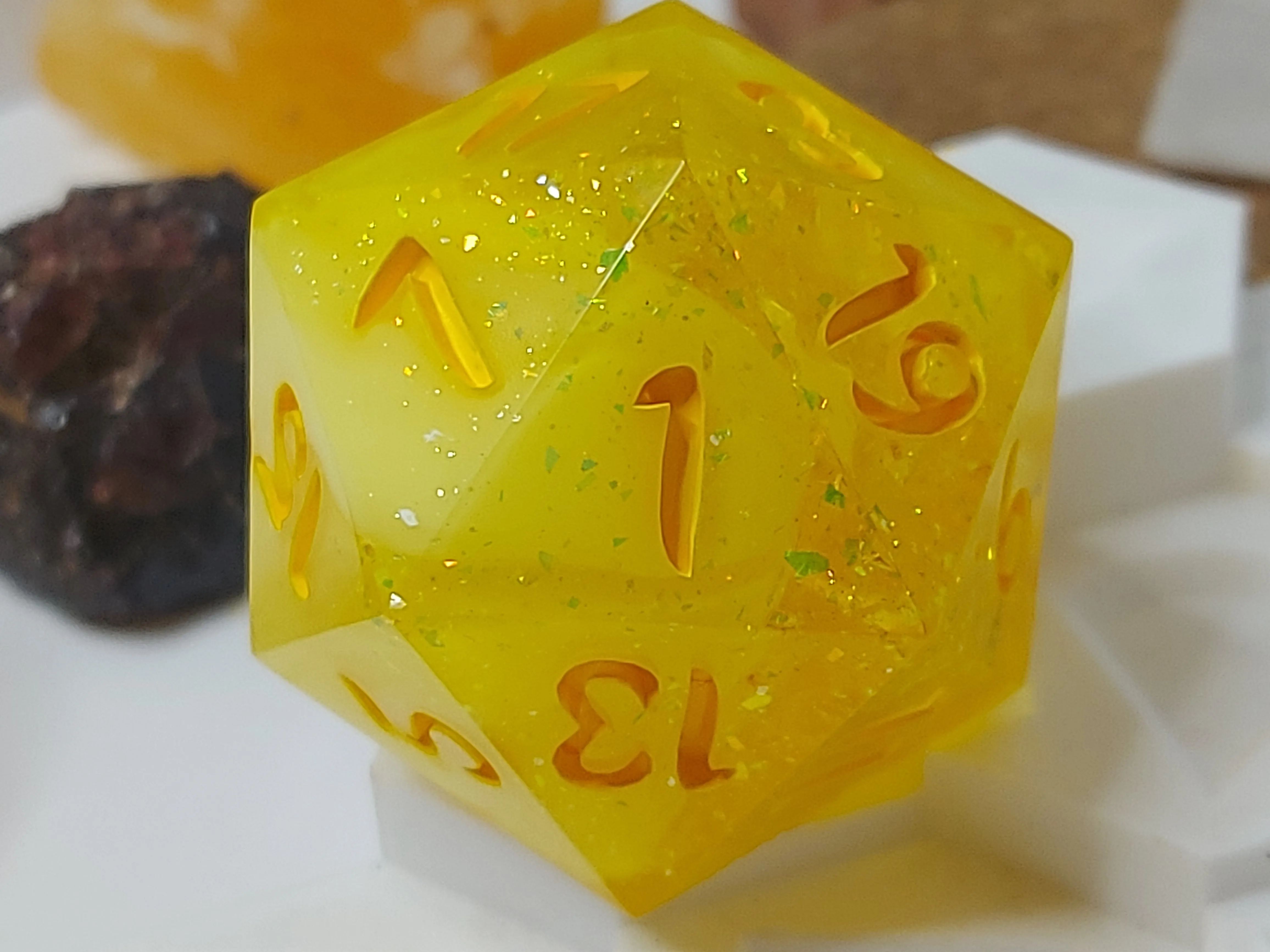 Lemon Sorbet Oversized d20