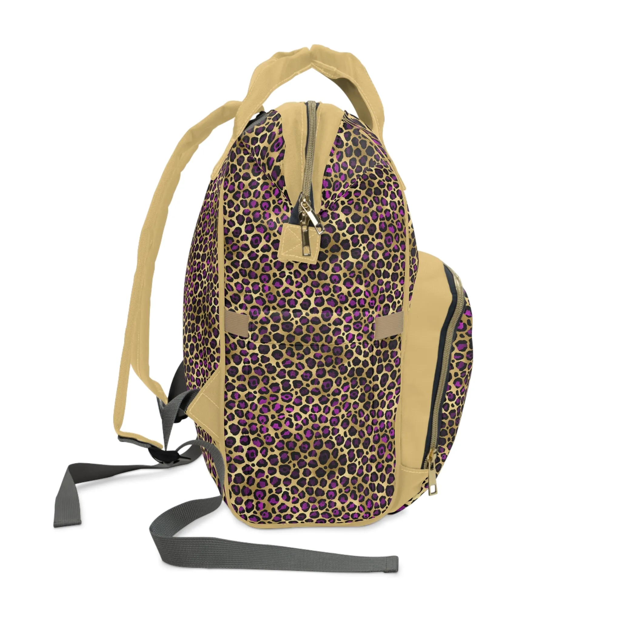 Leopard Print Diaper Backpack - Bold & Stylish Baby Bag with Trendy Leopard Patterns, Perfect for Adventurous Parents