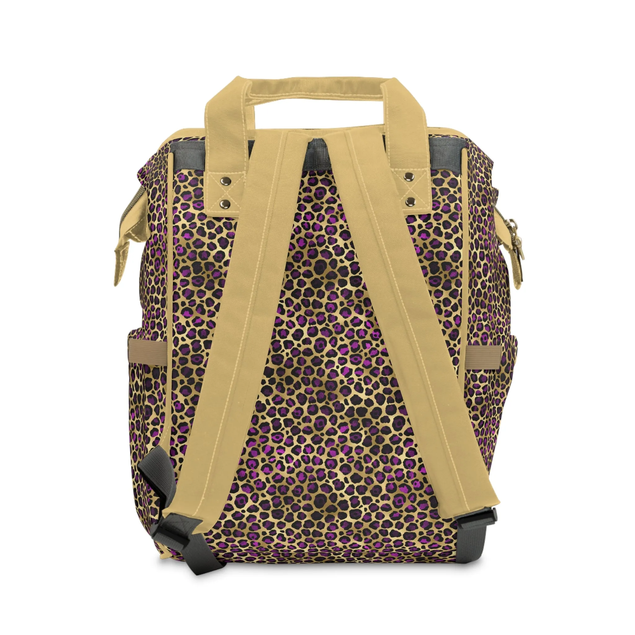 Leopard Print Diaper Backpack - Bold & Stylish Baby Bag with Trendy Leopard Patterns, Perfect for Adventurous Parents