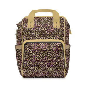 Leopard Print Diaper Backpack - Bold & Stylish Baby Bag with Trendy Leopard Patterns, Perfect for Adventurous Parents