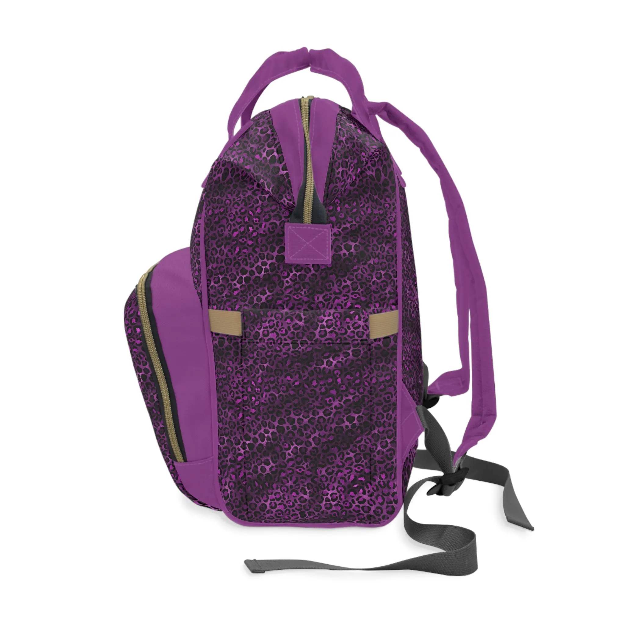 Leopard Print Diaper Backpack - Bold & Stylish Baby Bag with Trendy Leopard Patterns, Perfect for Adventurous Parents