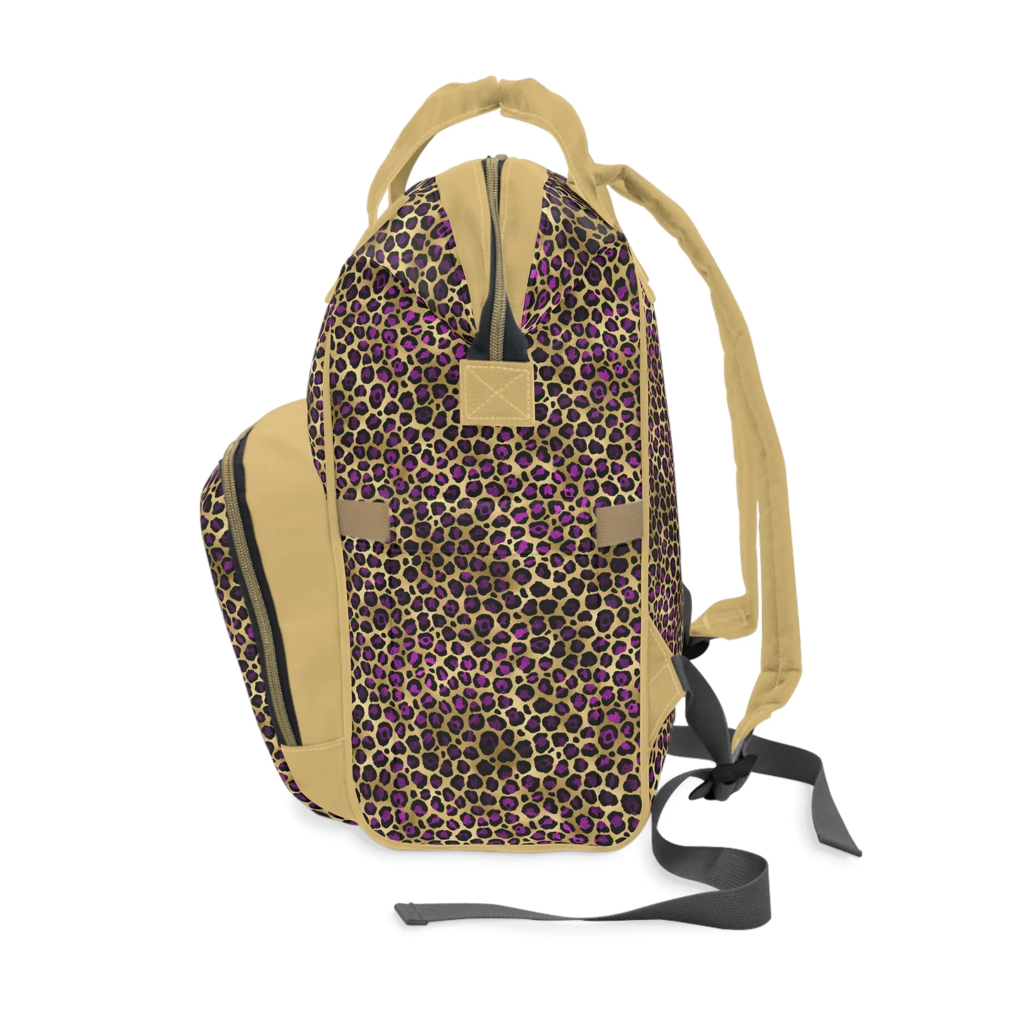 Leopard Print Diaper Backpack - Bold & Stylish Baby Bag with Trendy Leopard Patterns, Perfect for Adventurous Parents