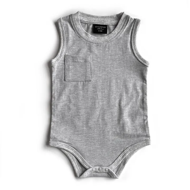 Little Bipsy Tank Onepiece - Grey