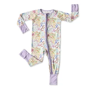 Little Sleepies Flower Fields Convertible Romper/Sleeper