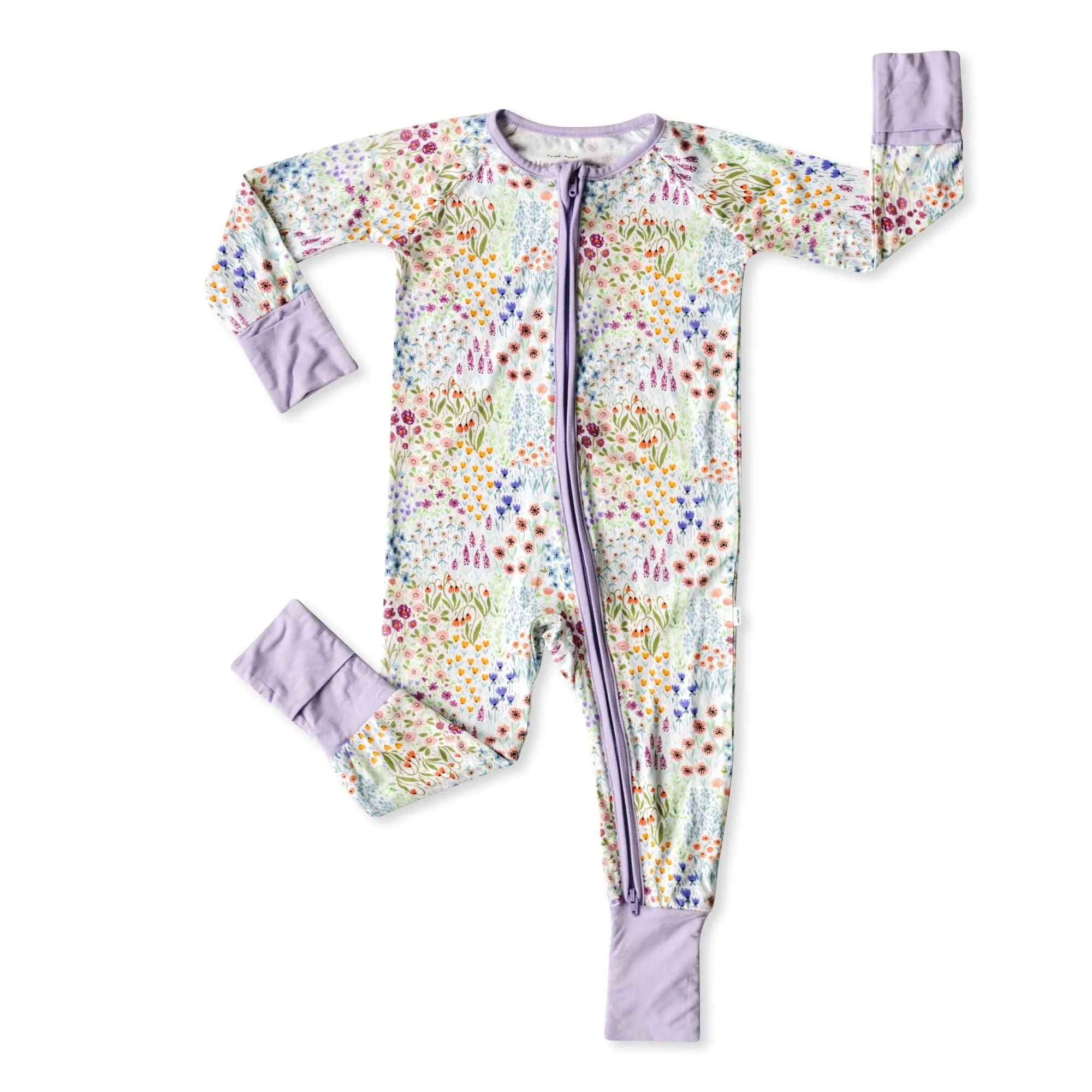 Little Sleepies Flower Fields Convertible Romper/Sleeper