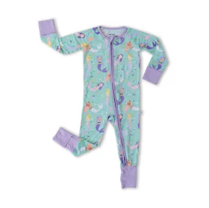 Little Sleepies Mermaid Magic Convertible Romper/Sleeper