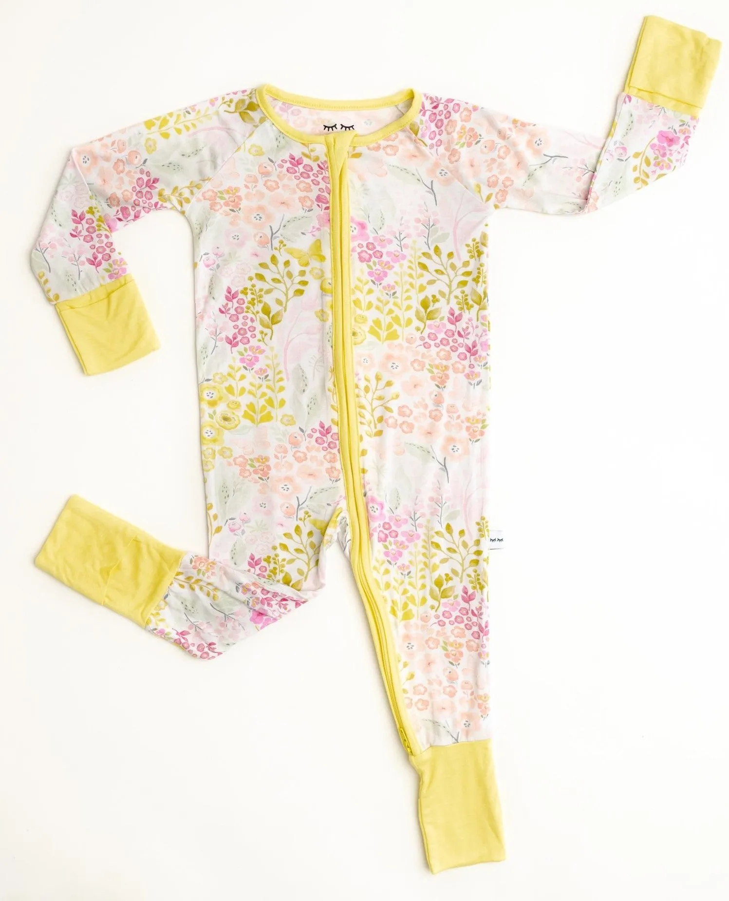 Little Sleepies Pretty Posies Convertible Romper/Sleeper