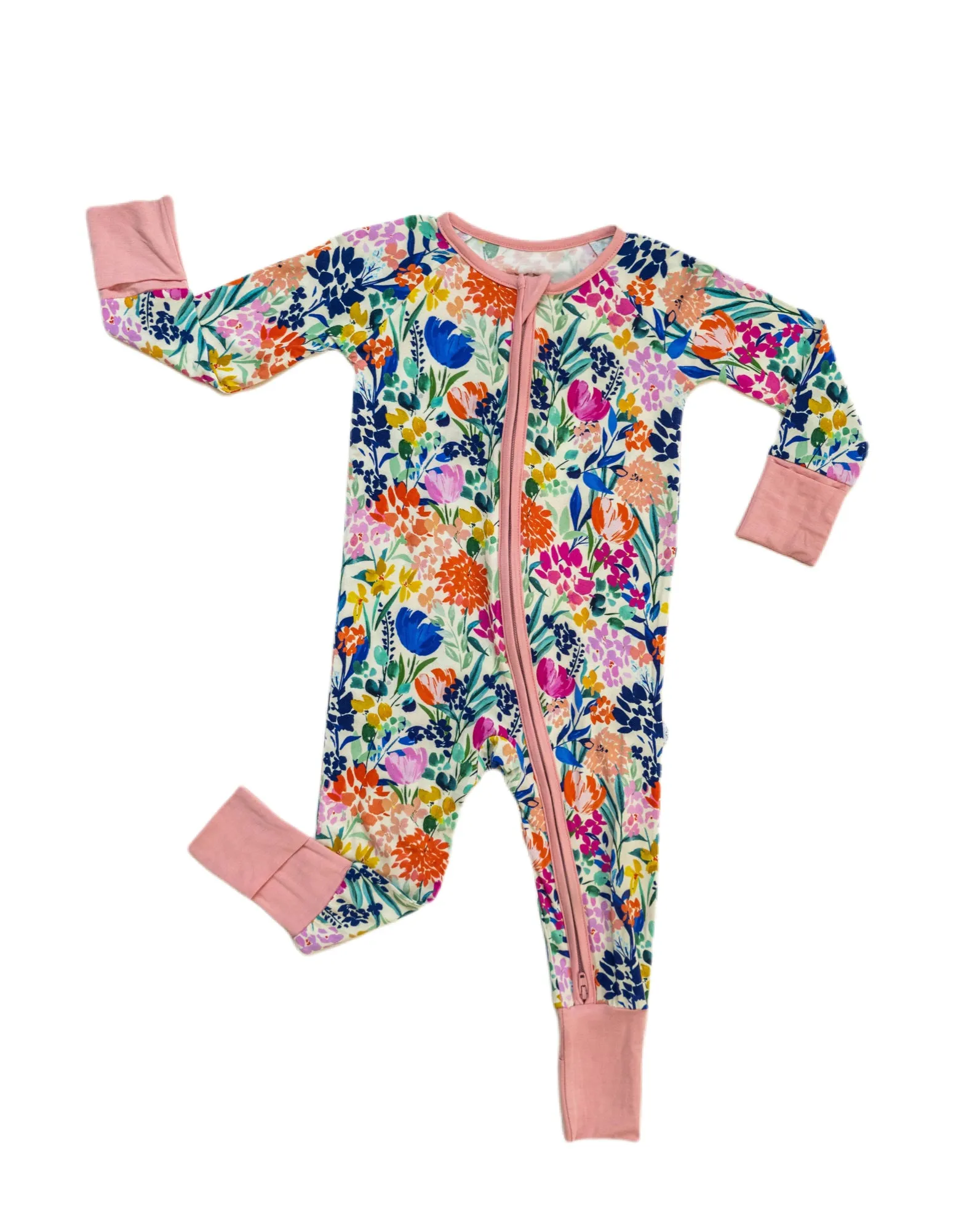 Little Sleepies Summer Garden Convertible Romper/Sleeper