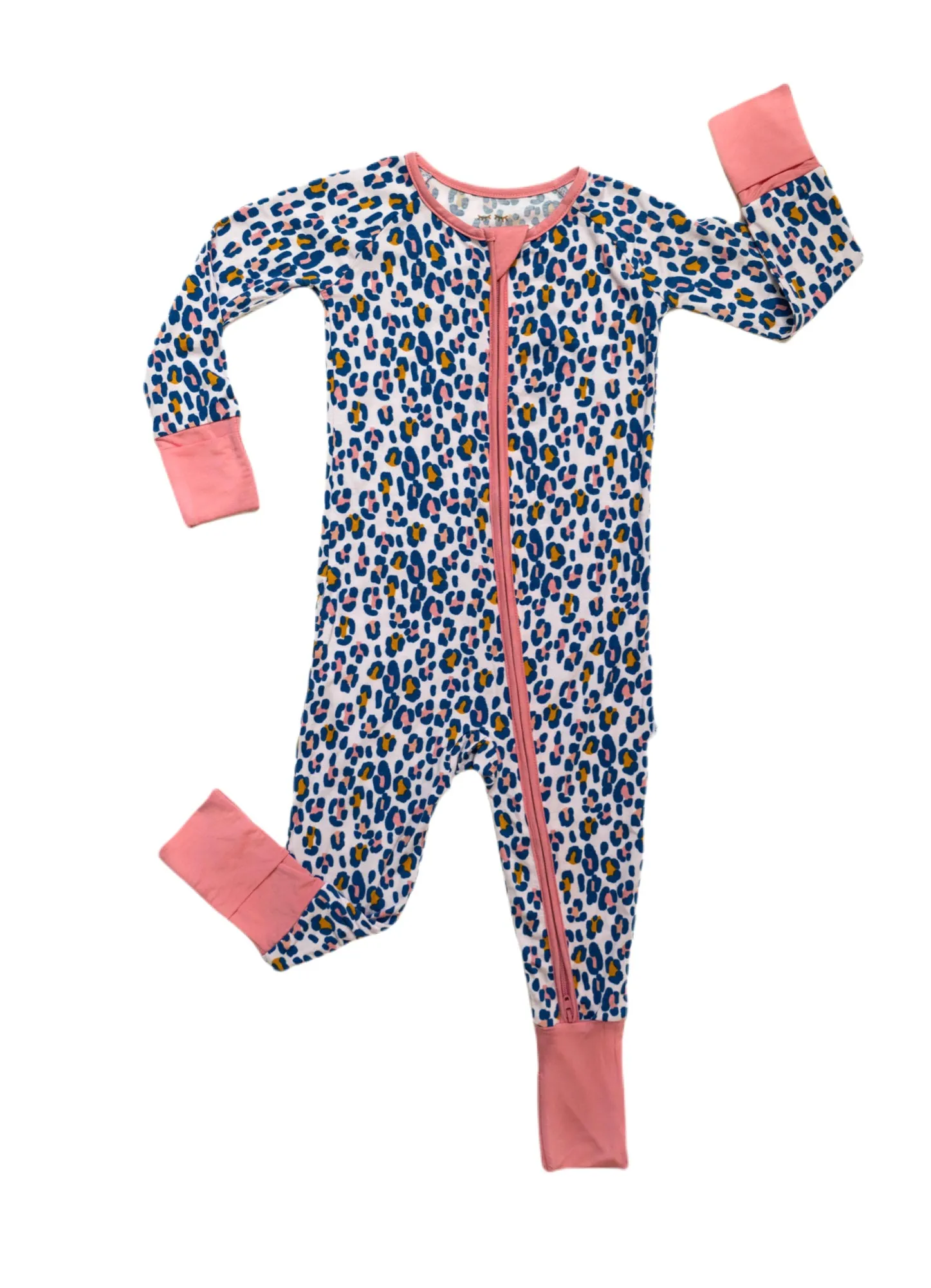 Little Sleepies Wild Leopard Convertible Romper/Sleeper