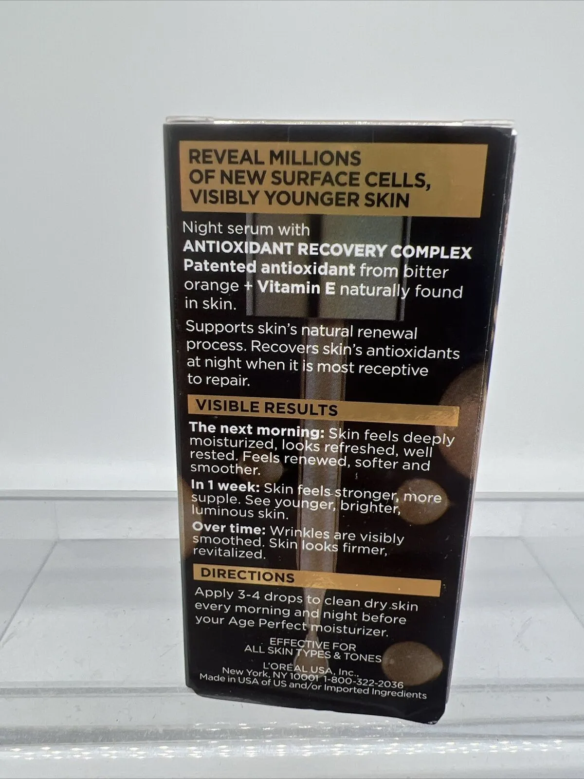 L'Oreal Paris Age Perfect Cell Wrinkle￼ Renewal Midnight Serum .5oz Travel