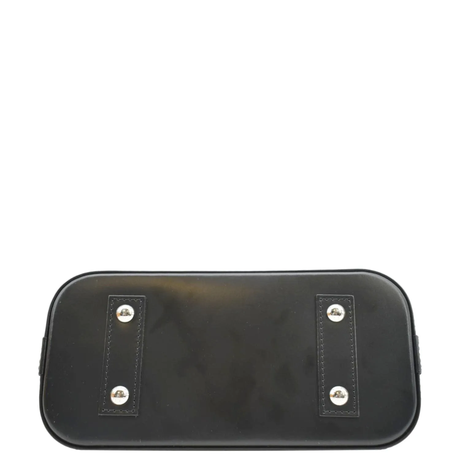LOUIS VUITTON Alma BB Epi Leather Satchel Crossbody Bag Black