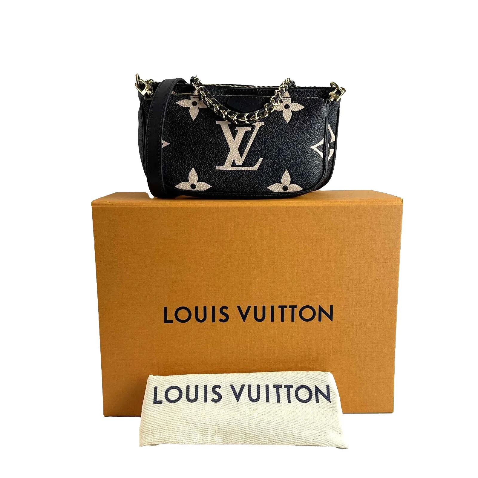 Louis Vuitton Bi-Color Monogram Empreinte Multi Pochette
