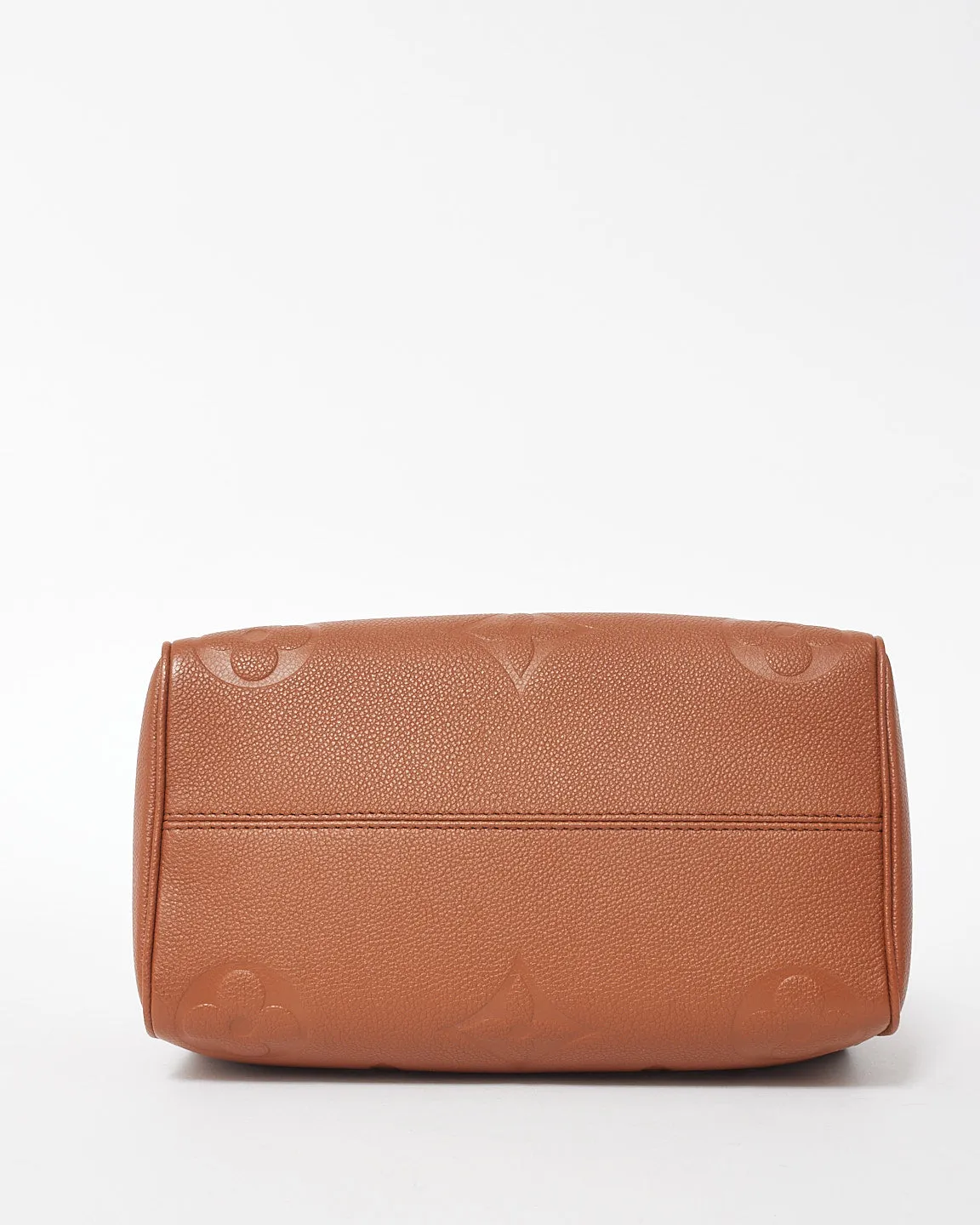 Louis Vuitton Cognac Giant Monogram Empreinte Leather Bandoulière Speedy 25
