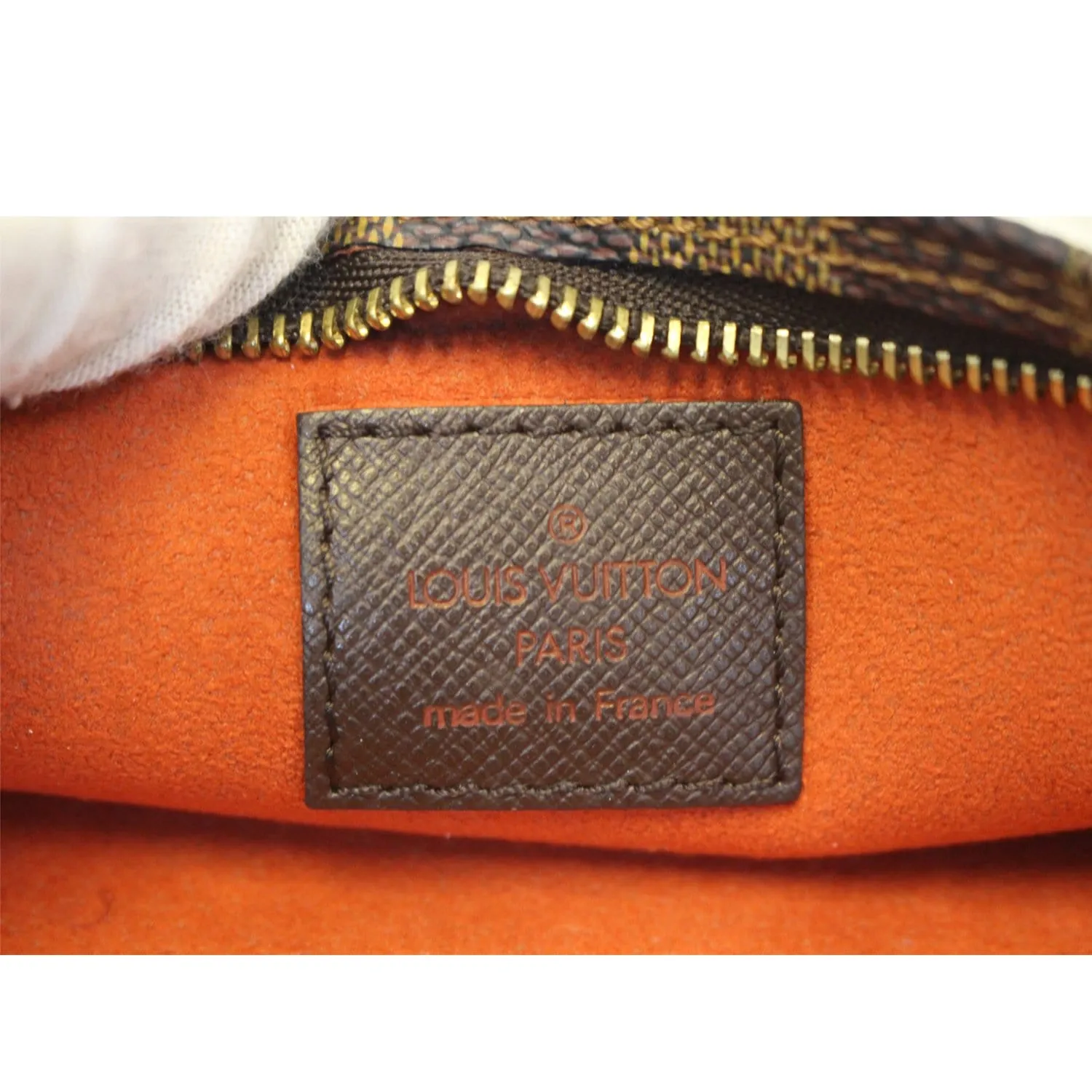 LOUIS VUITTON Damier Ebene Cosmetic Pouch Brown