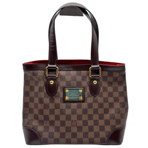 LOUIS VUITTON Damier Ebene Hampstead PM Shoulder Bag - Brown