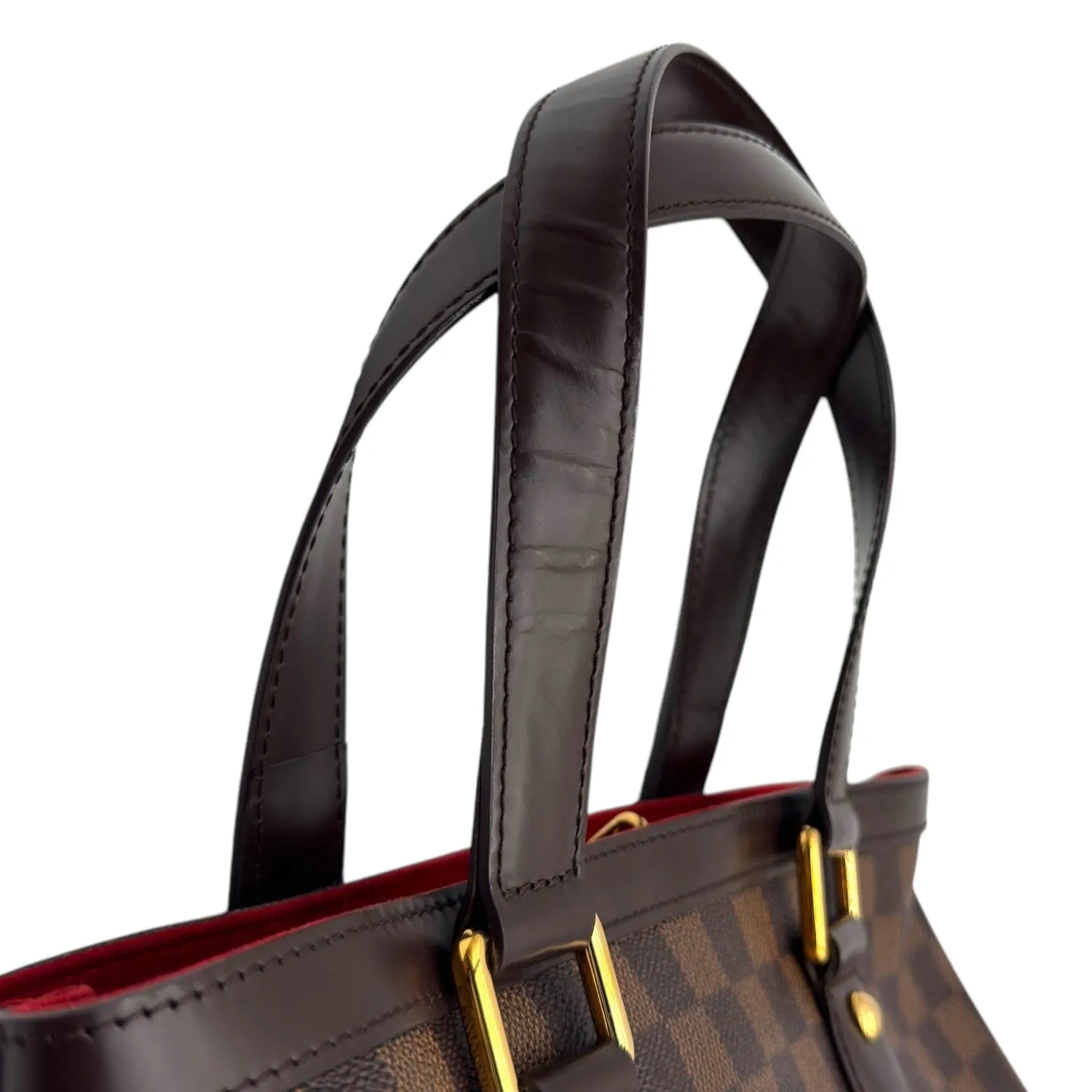 LOUIS VUITTON Damier Ebene Hampstead PM Shoulder Bag - Brown