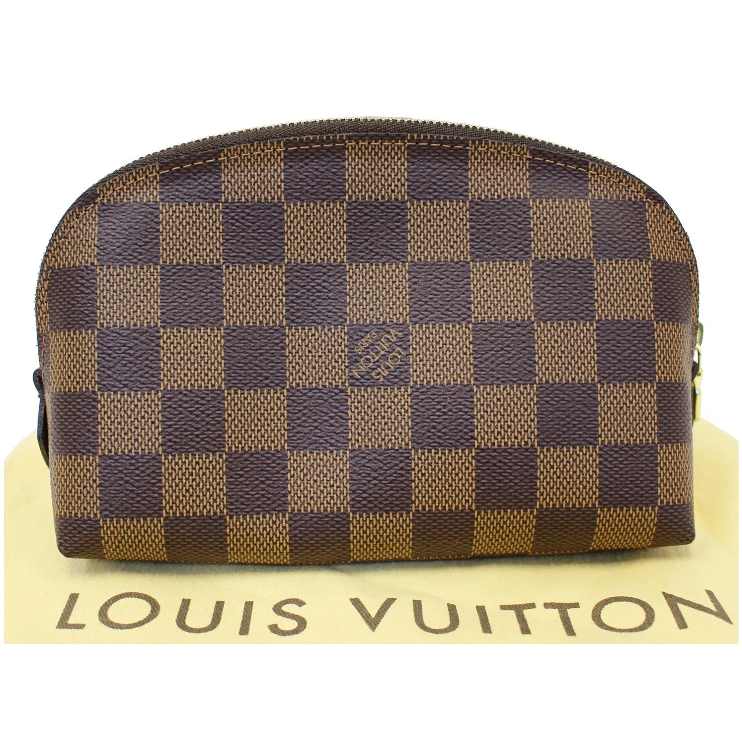 LOUIS VUITTON Damier Ebene Pochette Cosmetic Pouch